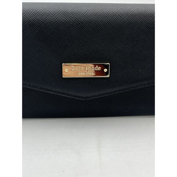 Kate Spade New York Saffiano Wristlet For Devices up to 5.7" Black Wallet Clutch - Picture 2 of 14